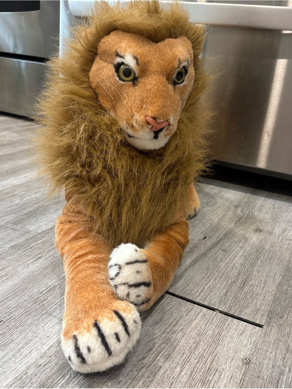 Kellytoy Plush Lion vintage lifelike large stuffed animal toy plush